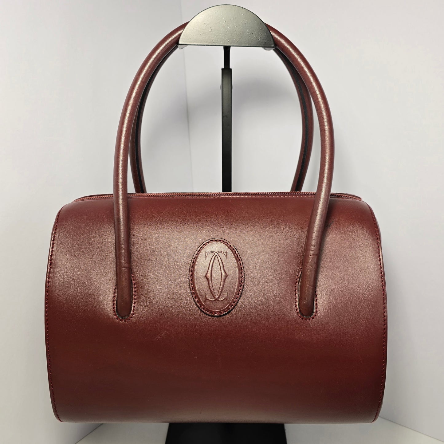 Cartier Vintage Boston Leather Bag