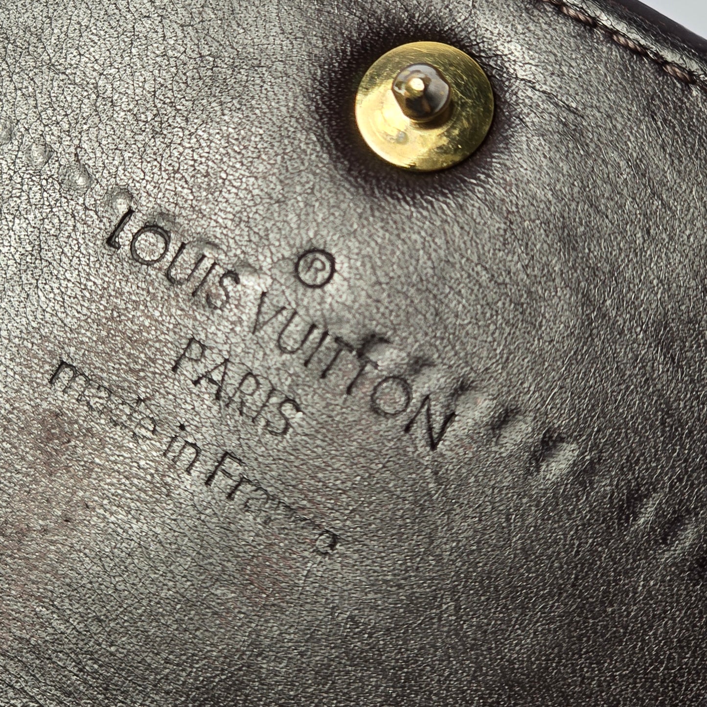 Louis Vuitton Monogram Vernis Limited Edition Sarah Wallet Amarante Rayures