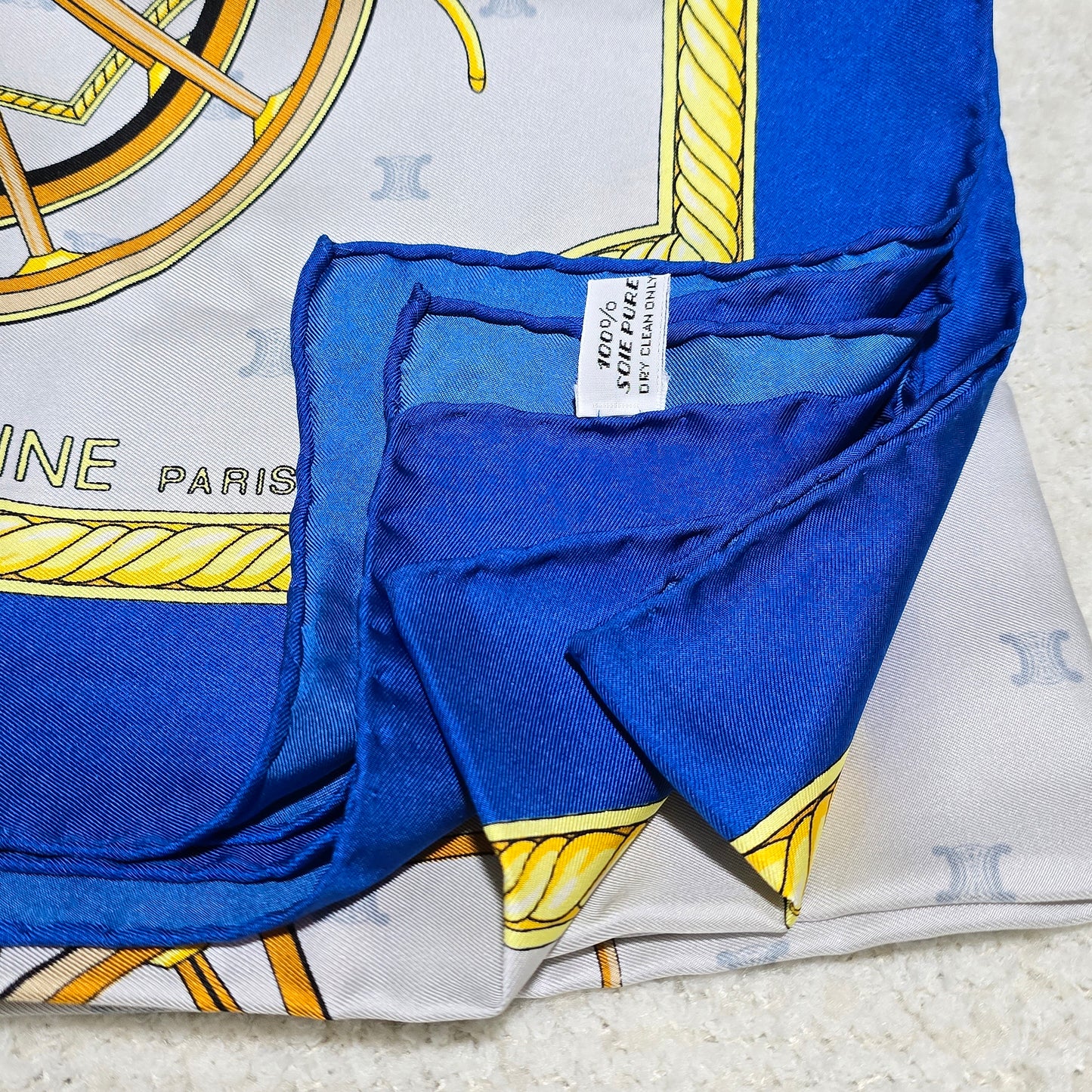 Celine Carriage Printed Silk Scarf