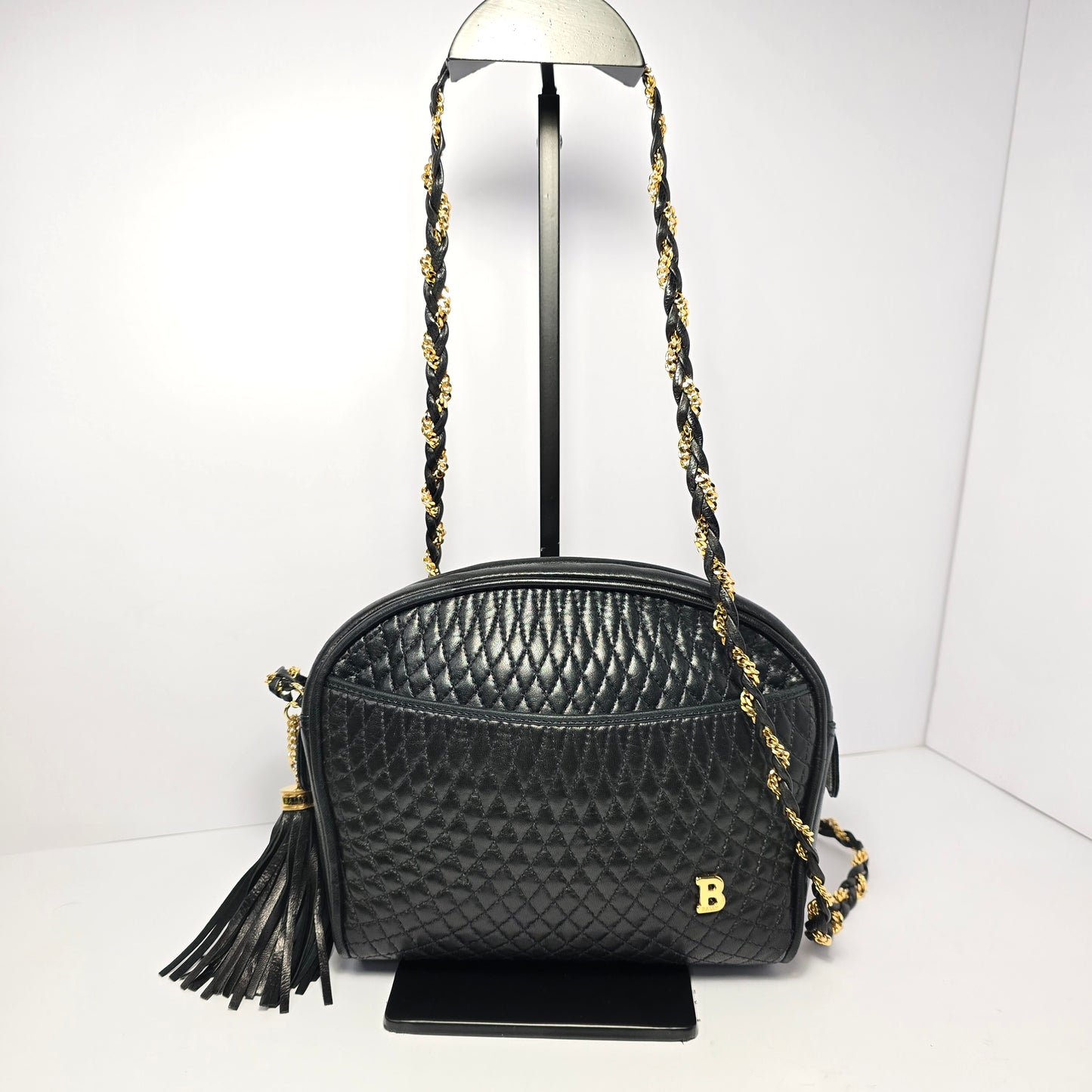 Bally Quilted Lambskin Shoulder Bag