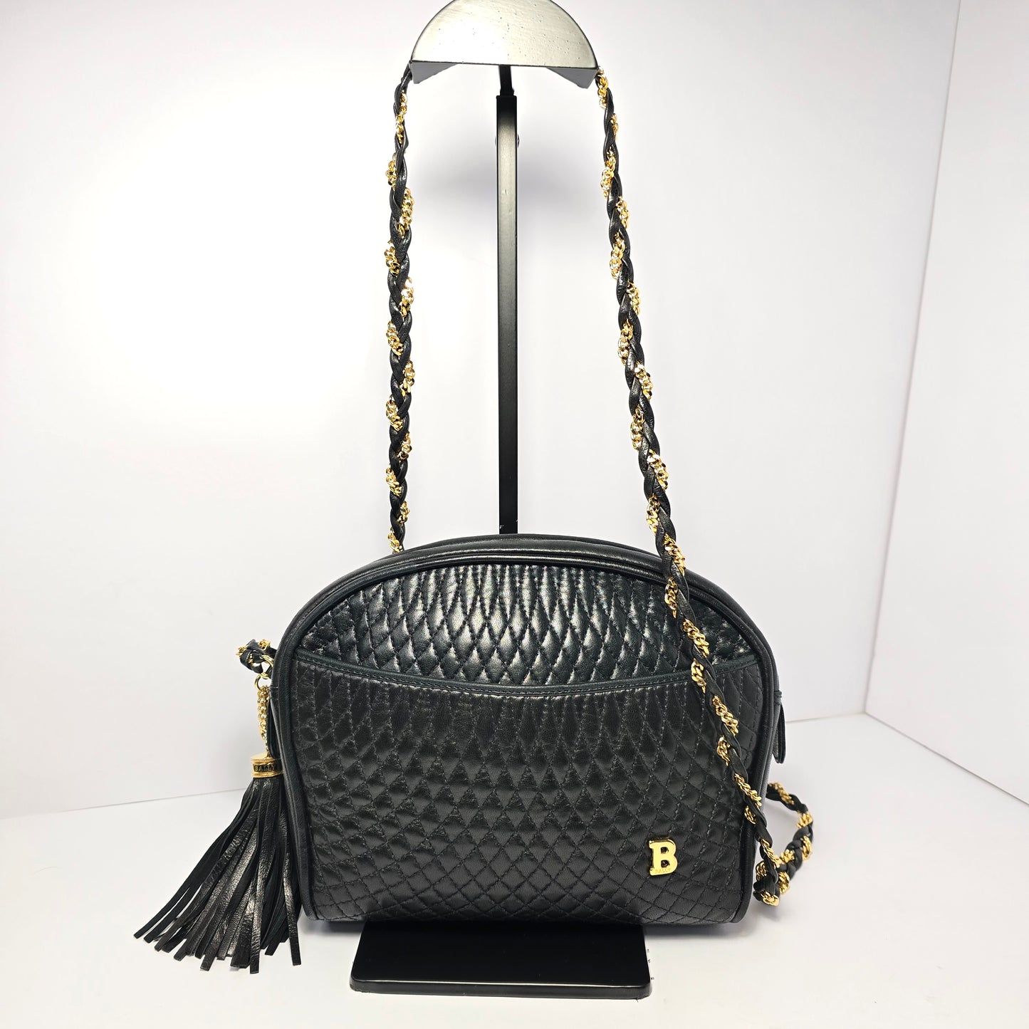 Bally Quilted Lambskin Shoulder Bag