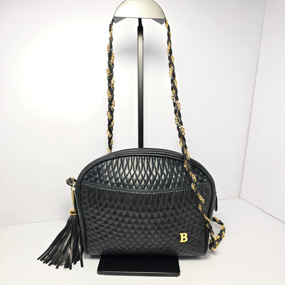 Bally Quilted Lambskin Shoulder Bag