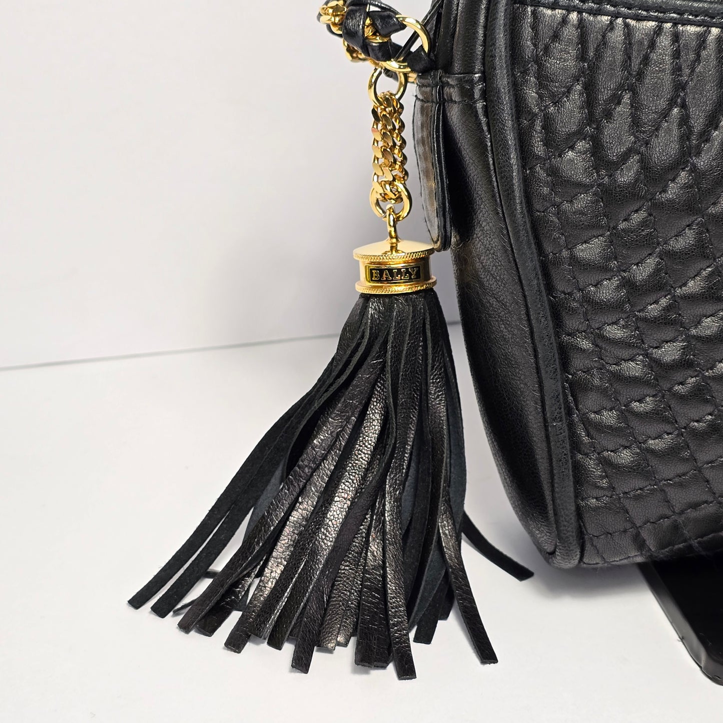 Bally Quilted Lambskin Shoulder Bag