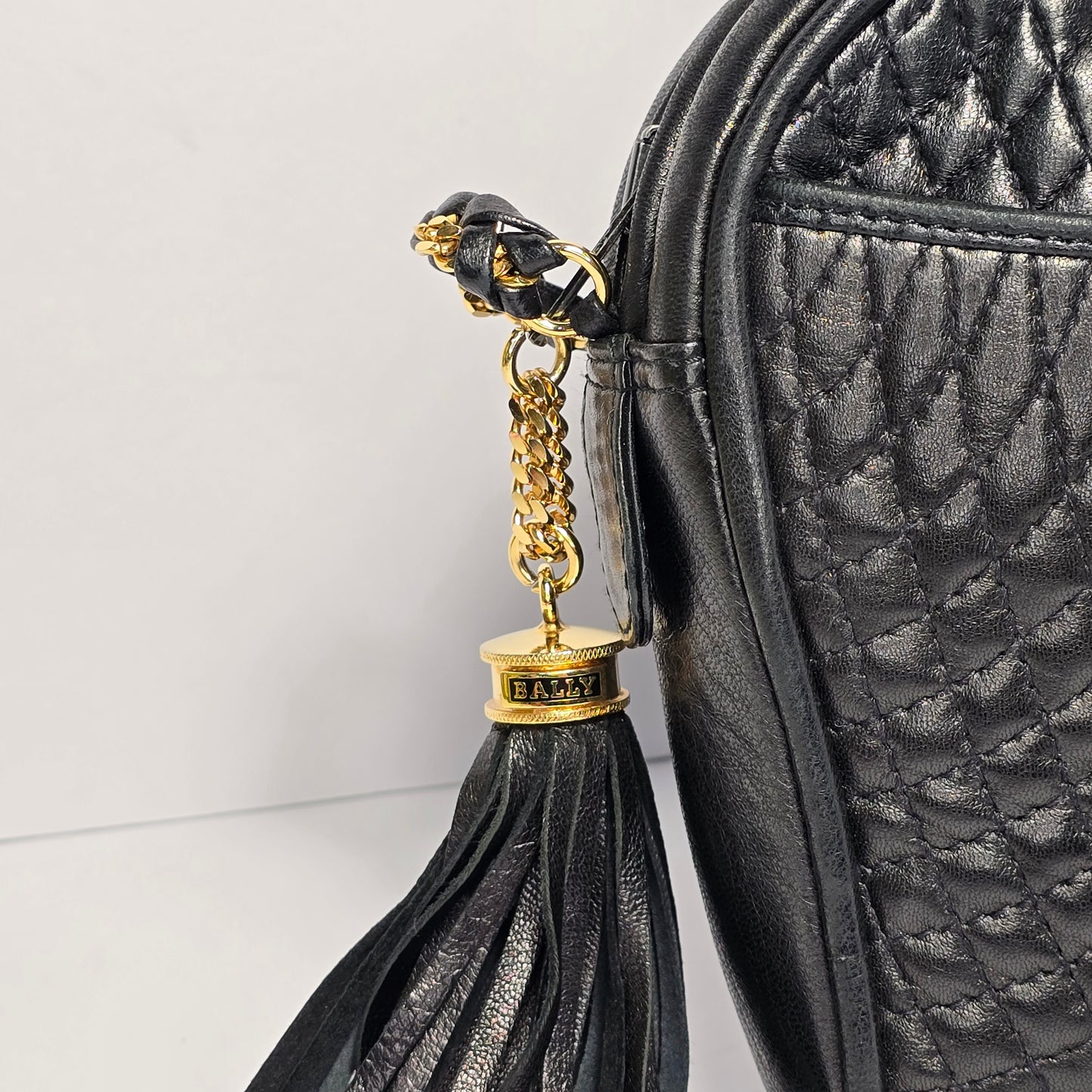 Bally Quilted Lambskin Shoulder Bag