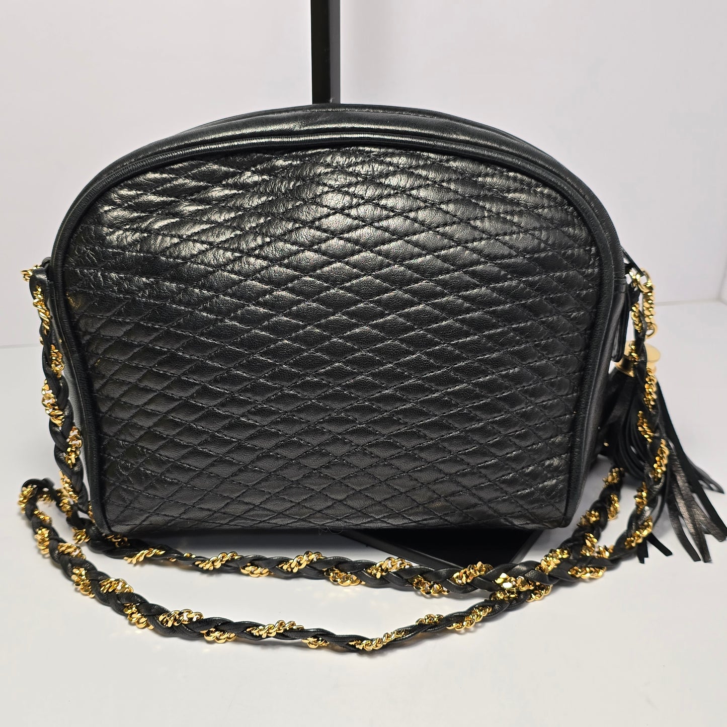 Bally Quilted Lambskin Shoulder Bag