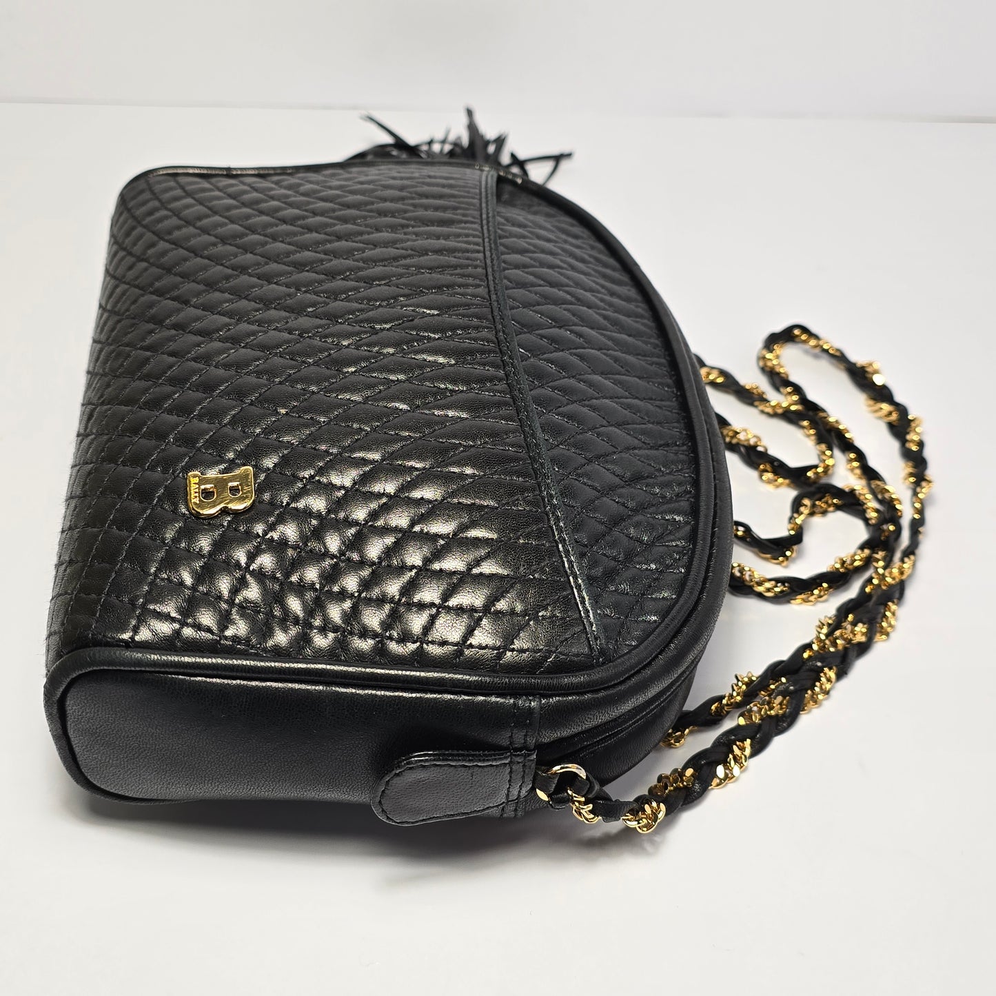 Bally Quilted Lambskin Shoulder Bag