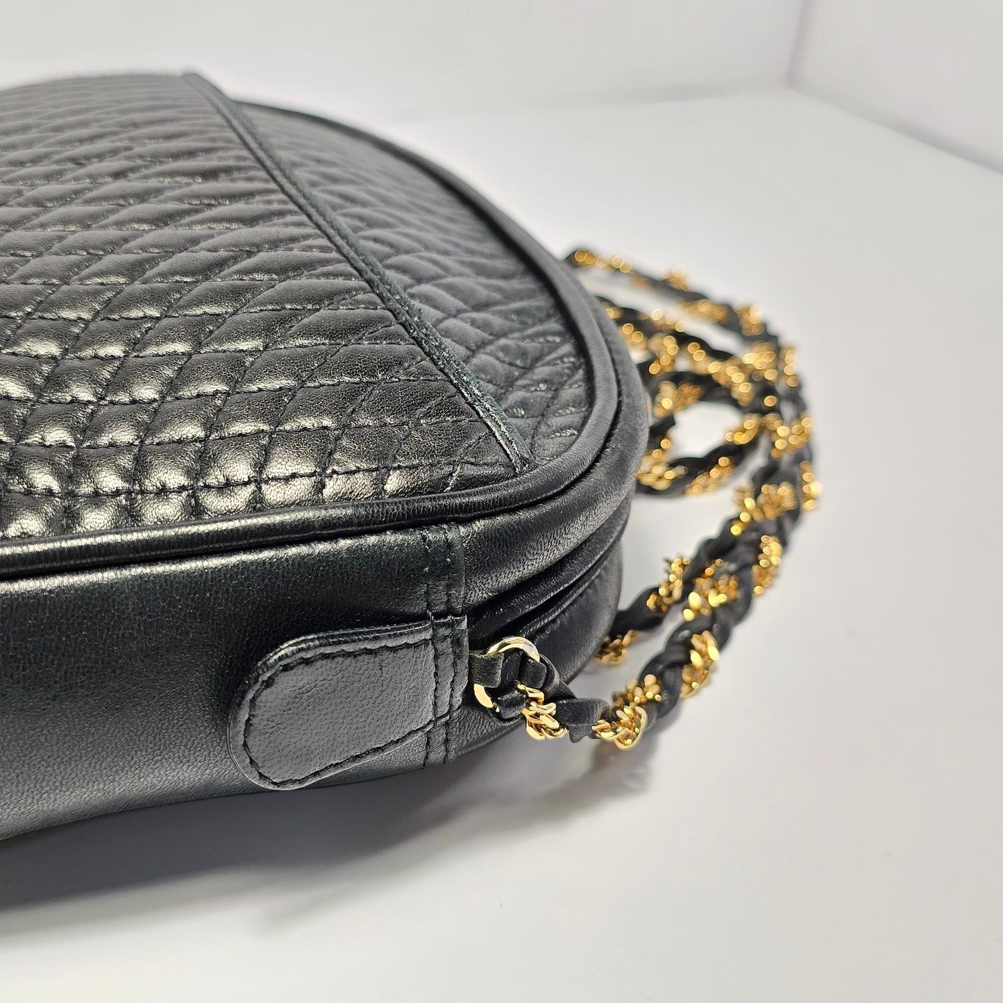 Bally Quilted Lambskin Shoulder Bag