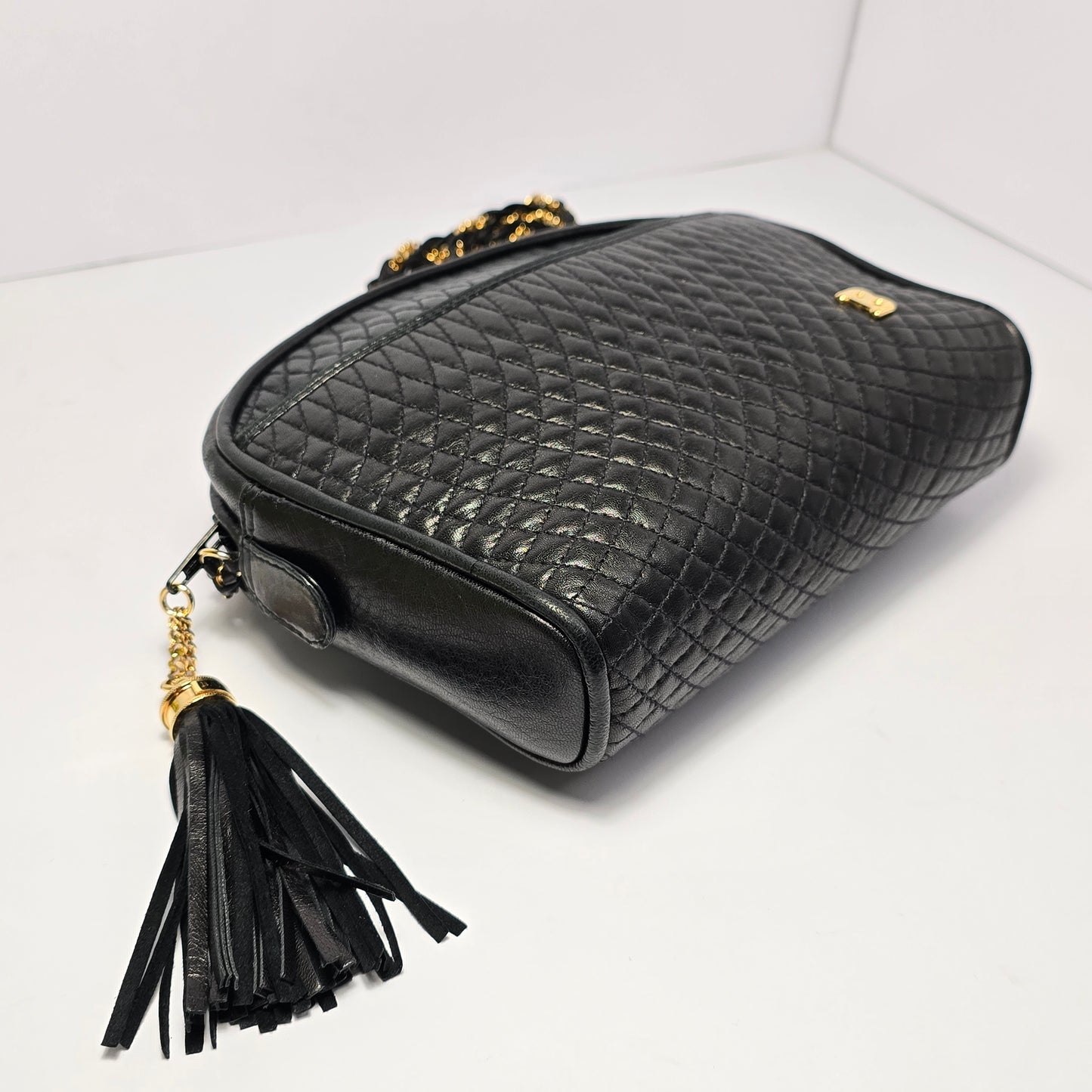 Bally Quilted Lambskin Shoulder Bag