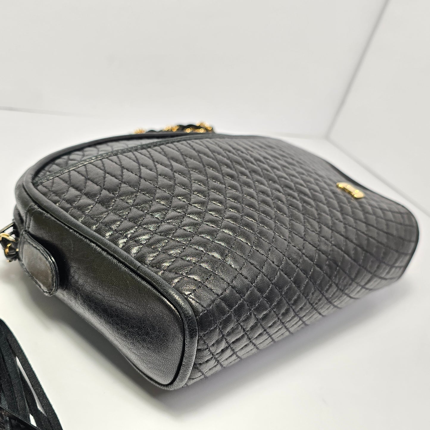 Bally Quilted Lambskin Shoulder Bag