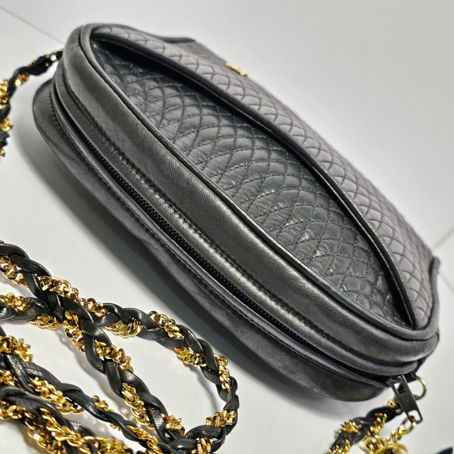 Bally Quilted Lambskin Shoulder Bag