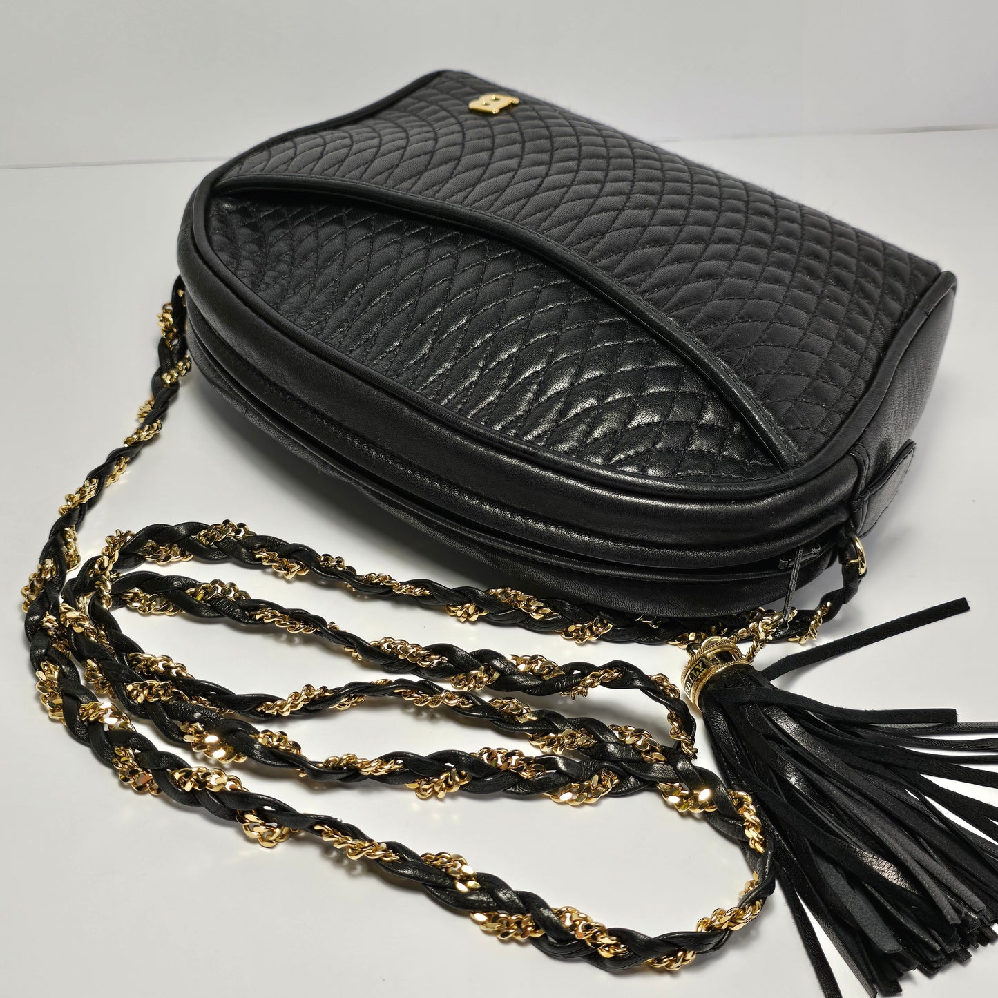 Bally Quilted Lambskin Shoulder Bag