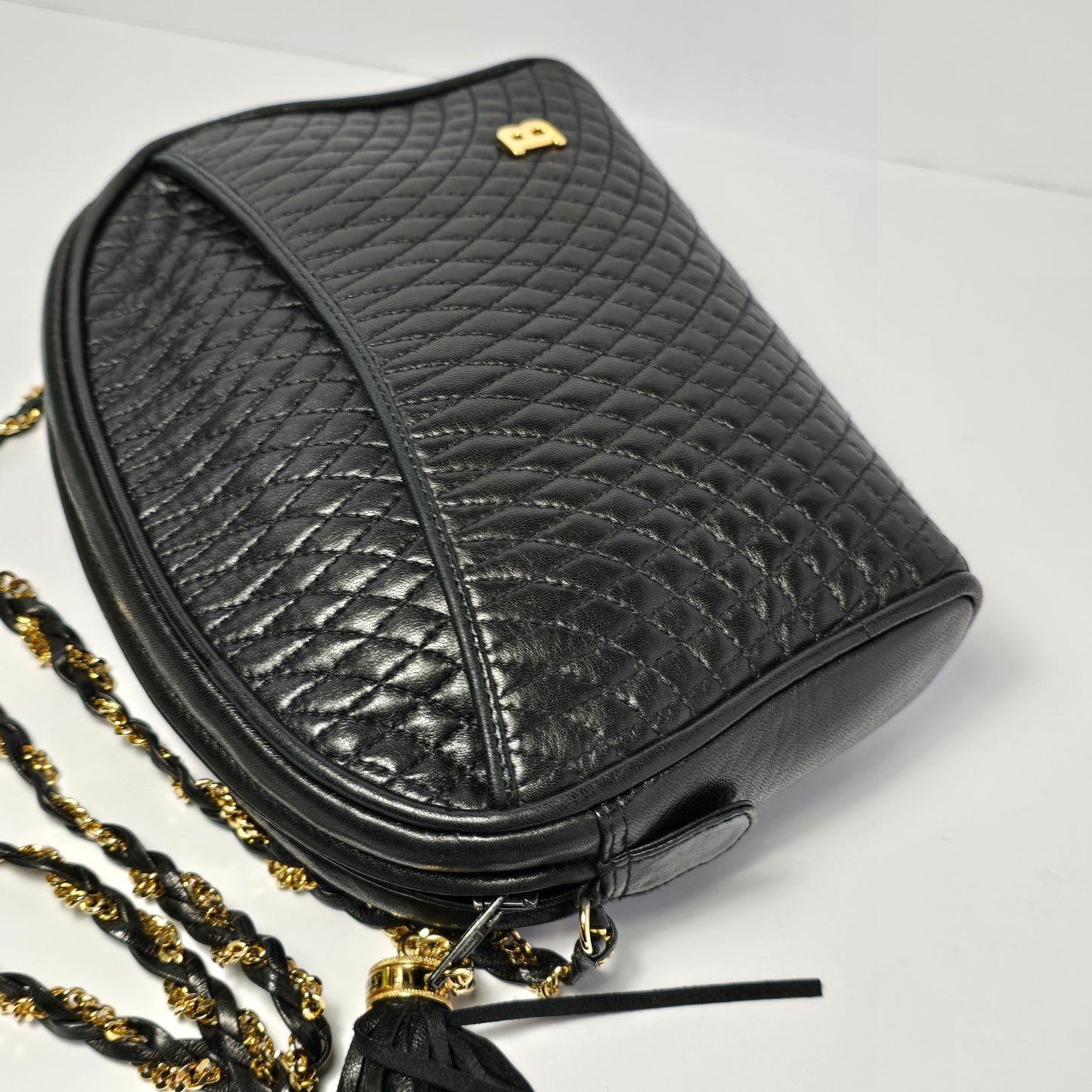 Bally Quilted Lambskin Shoulder Bag