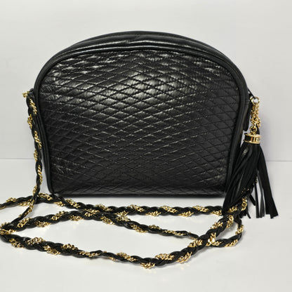 Bally Quilted Lambskin Shoulder Bag