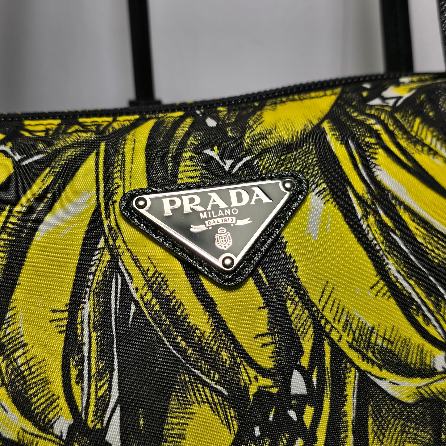 Prada Tote Bag Yellow Banana Print