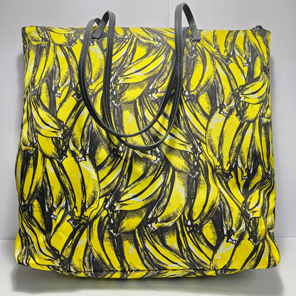 Prada Tote Bag Yellow Banana Print