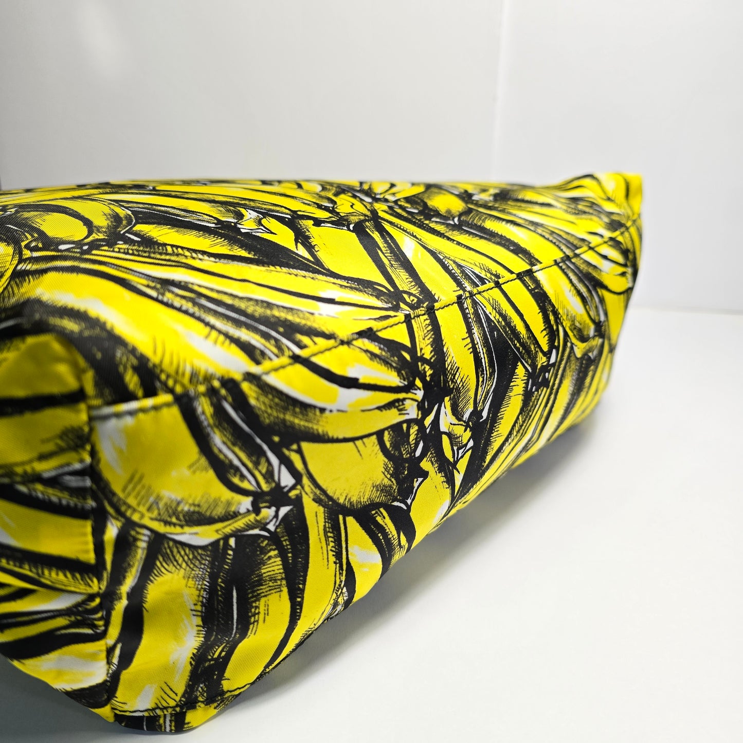 Prada Tote Bag Yellow Banana Print