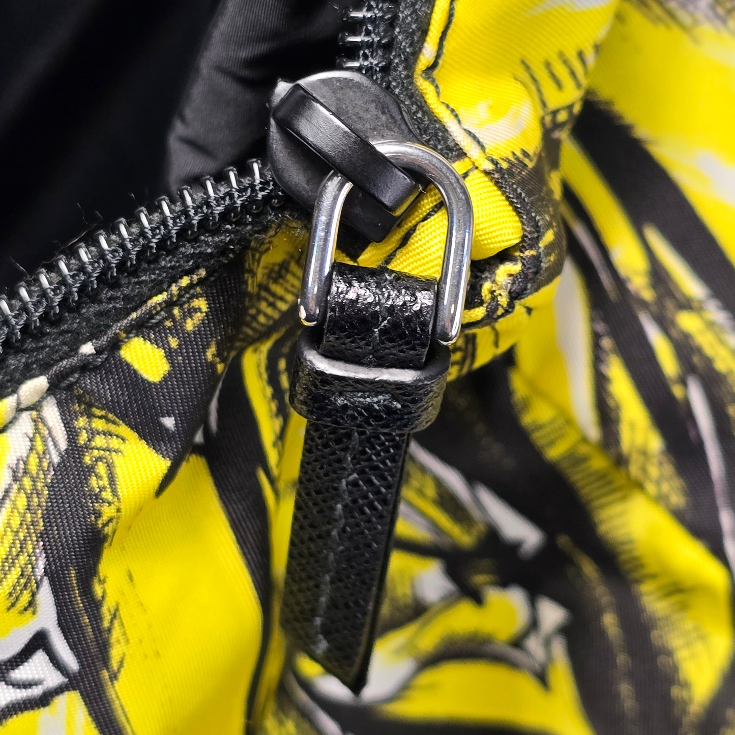 Prada Tote Bag Yellow Banana Print